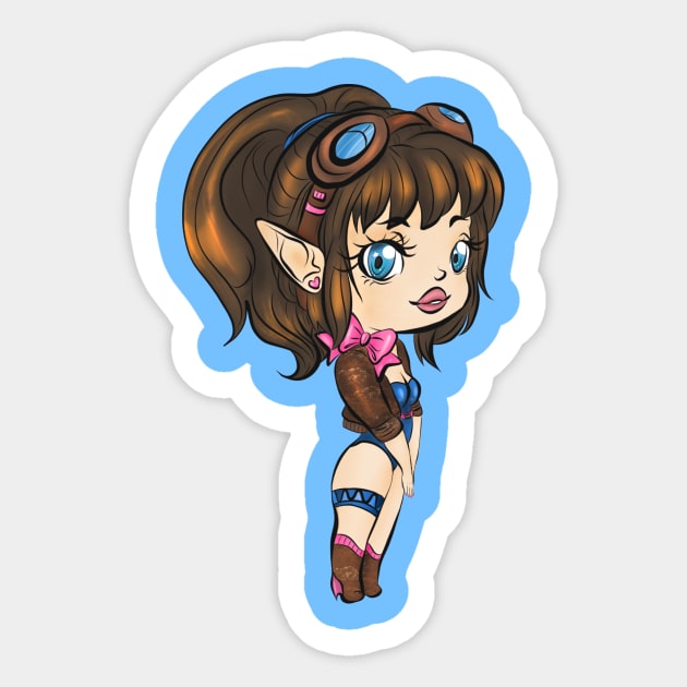 Original Character Vampire Aria Sticker by BrownSugarS